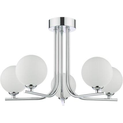 Där Lighting CRA5450-02 - Stangenpendelleuchte CRADLE 5xG9/25W/230V, glänzender Chrom