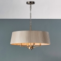 Där Lighting CRI0429 - Kronleuchter an Kette CRISTIN 4xE14/40W/230V Messing/taupe