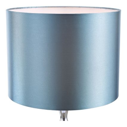 Där Lighting ELS4223 - Tischlampe ELSA, 1x E27/40W/230V, blau / glänzend verchromt