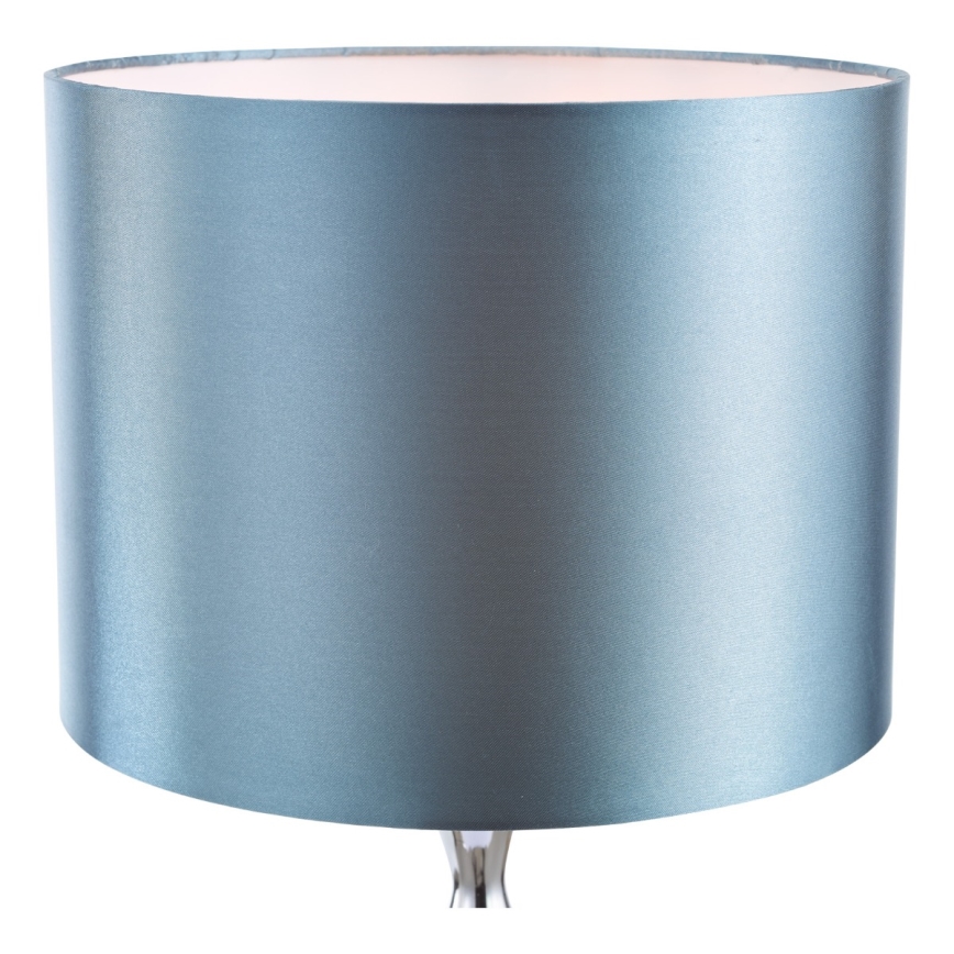 Där Lighting ELS4223 - Tischlampe ELSA, 1x E27/40W/230V, blau / glänzend verchromt
