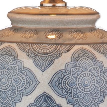 Där Lighting ELY4223 - Tischlampe ELY 1xE27/60W/230V blau