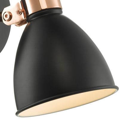 Där Lighting FRE0722 - Wandstrahler FREDERICK 1xE14/40W/230V schwarz