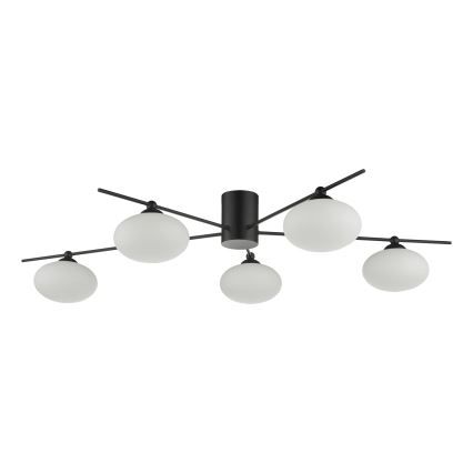 Där Lighting JAS5422 - Aufgesetzte Deckenleuchte JASPER 5xG9/25W/230V schwarz