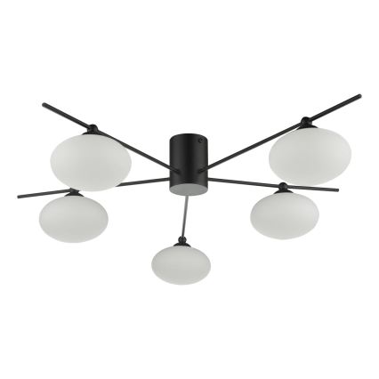 Där Lighting JAS5422 - Aufgesetzte Deckenleuchte JASPER 5xG9/25W/230V schwarz