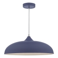Där Lighting KAE0123 - Hängeleuchte KAELAN mit Kabelaufhängung, 1xE27/60W/230V, blau