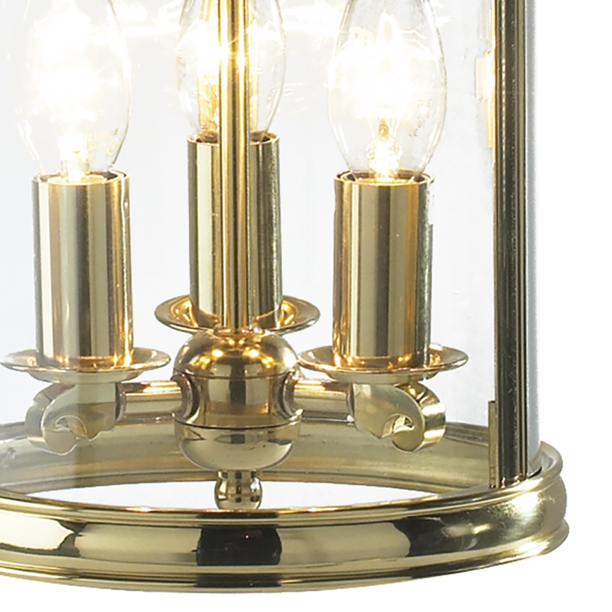 Där Lighting LAM0340 - Kronleuchter an Kette LAMBETH 3xE14/60W/230V Messing