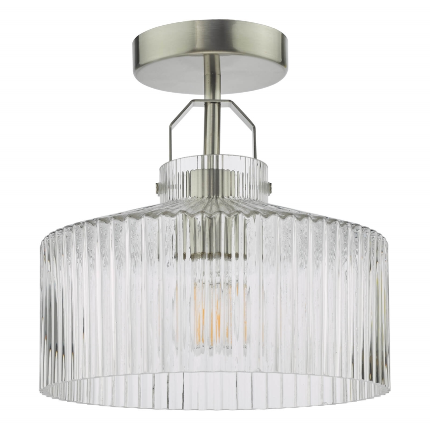 Där Lighting LEN4846 - Deckenleuchte LENKA 1xE27/60W/230V mattchrom