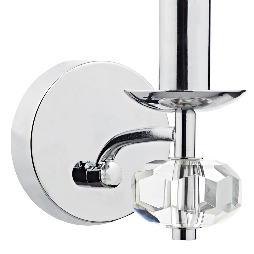 Där Lighting OLE0750 - Wandleuchte OLEANA 1xE14/40W/230V, glänzender Chrom