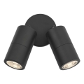 Där Lighting ORT0922 - LED-Außen-Wandstrahler ORTEGA 2xGU10/5W/230V IP65 schwarz