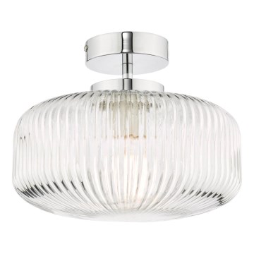 Där Lighting RIV5208 - RIVA Bad-Anbauleuchte 1xE27/60W/230V IP44 glänzender Chrom