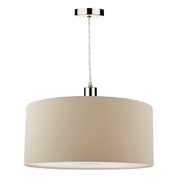 Där Lighting RON6529 - Pendelleuchte mit Kabelaufhängung RONDA 1xE27/60W/230V schwarz/beige