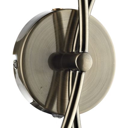 Där Lighting SEA0975 - Wandleuchte SEATTLE 2xG9/40W/230V Messing