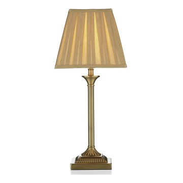 Där Lighting TAY4075-X - Tischlampe TAYLOR 1xE14/40W/230V beige/Messing