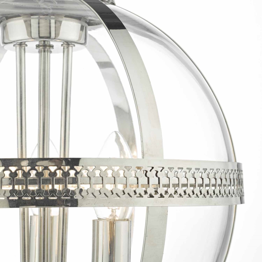 Där Lighting VAN0338 - Kronleuchter mit Kette VANESSA 3xE14/40W/230V glänzender Chrom