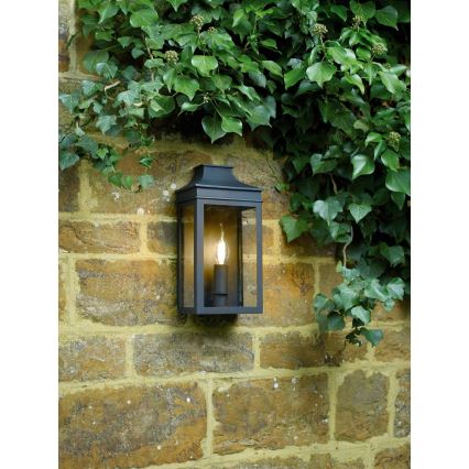 Där Lighting VAP5222 - Außenwandleuchte VAPOUR 1xE14/60W/230V IP44 schwarz