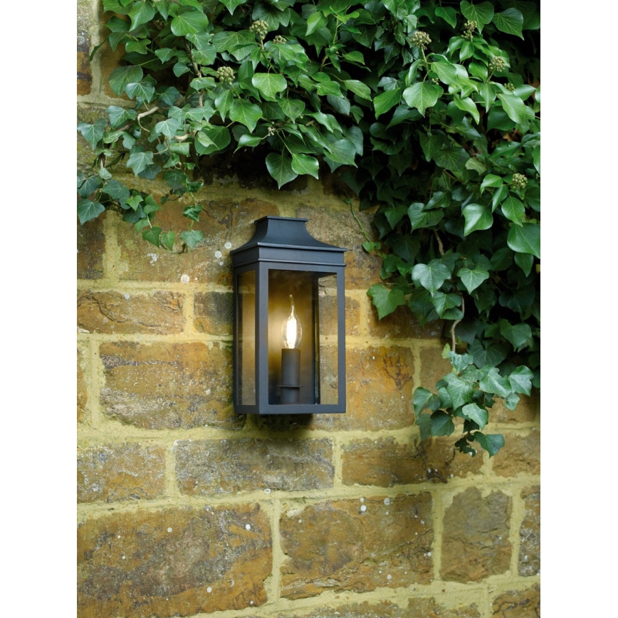 Där Lighting VAP5222 - Außenwandleuchte VAPOUR 1xE14/60W/230V IP44 schwarz