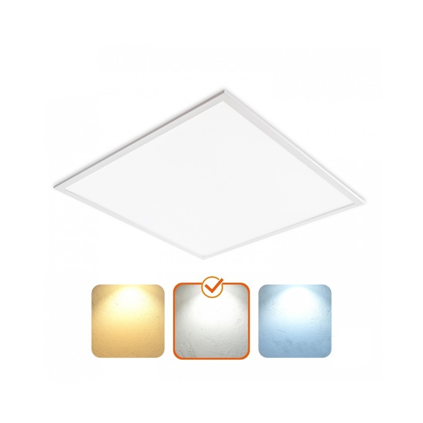 DAVRO LED-Einlegepanel 40 W, 230 V, 4000 K, 62 x 62 cm, weiß
