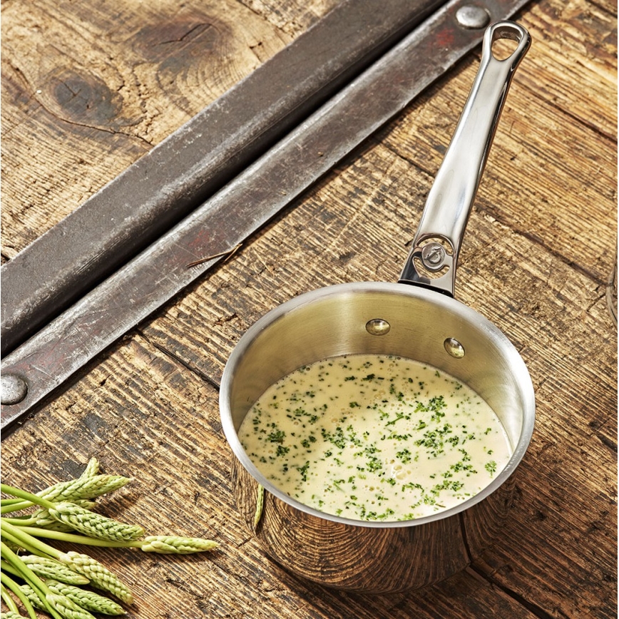 De Buyer 3410.18 - MILADY Stielkasserolle 18 cm, Edelstahl