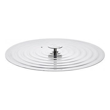 De Buyer 3460.04 - Universeller Deckel für flache Pfannen 30-32 cm, Edelstahl