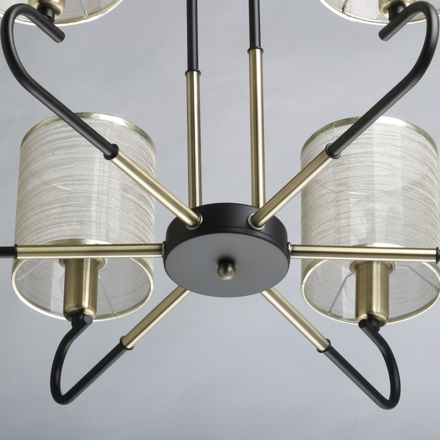 De Markt 667012106 - Stangen-Kronleuchter CONRAD 6xE14/40W/230V gold