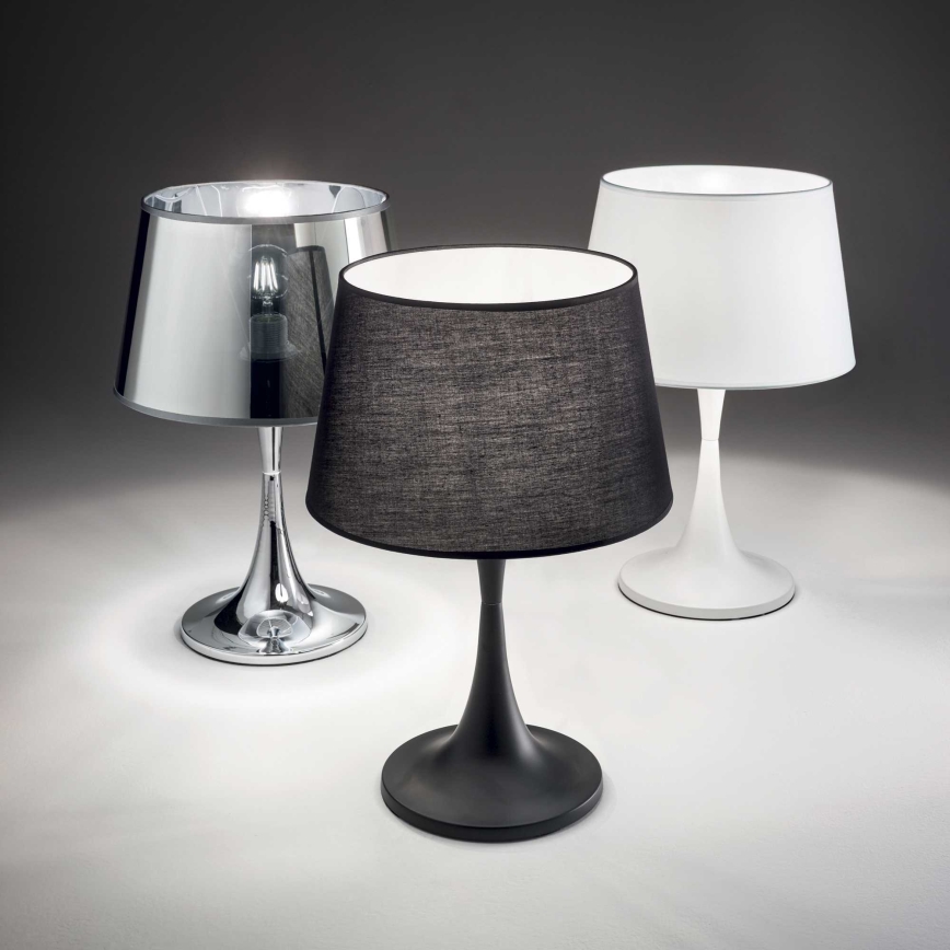 deal Lux - Tischlampe LONDON 1xE27/60W/230V hochglänzender Chrom