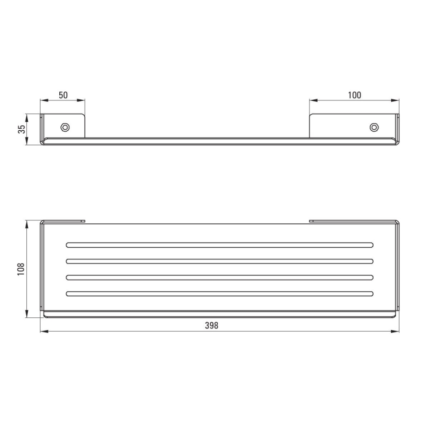 Deante ADM_A511 - Badezimmer-Wandregal MOKKO weiß