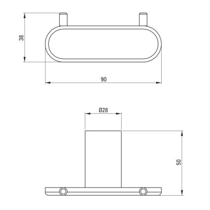 Deante ADR_0121 - Wandhaken ROUND glänzender Chrom