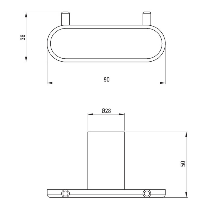 Deante ADR_N121 - Wandhaken ROUND schwarz