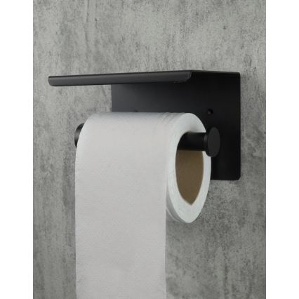 Deante ADR_N221 - Toilettenpapierhalter ROUND, schwarz