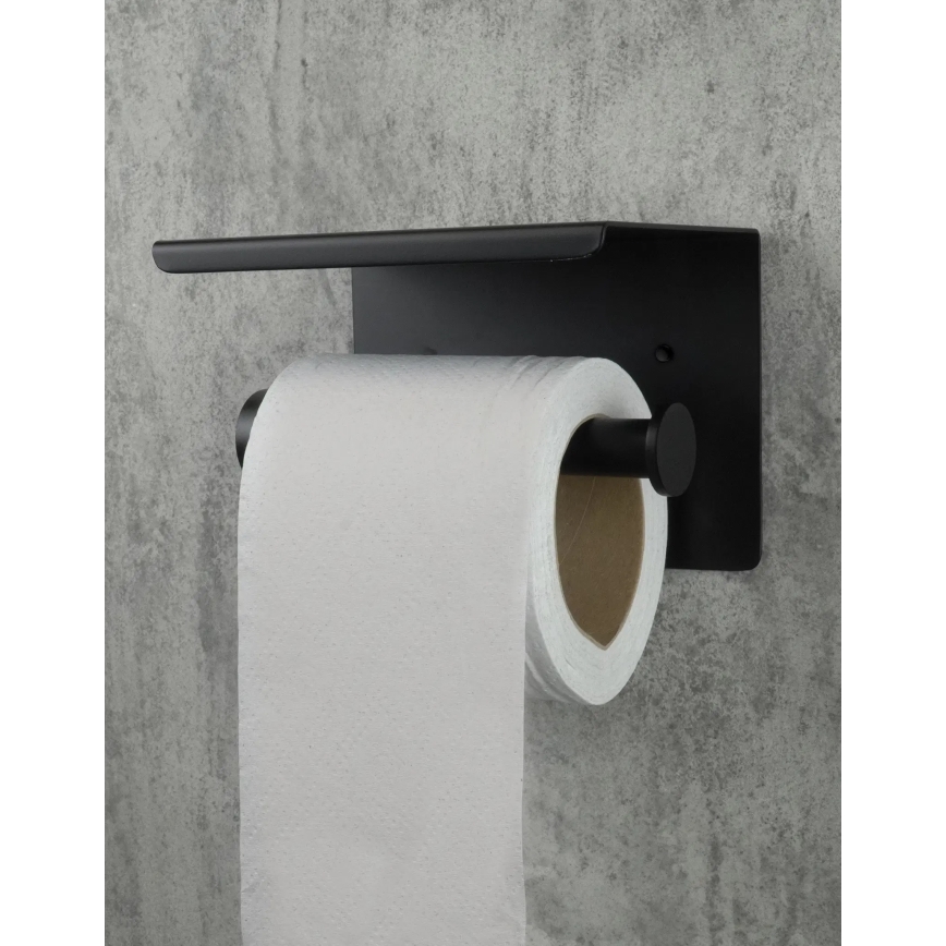 Deante ADR_N221 - Toilettenpapierhalter ROUND, schwarz