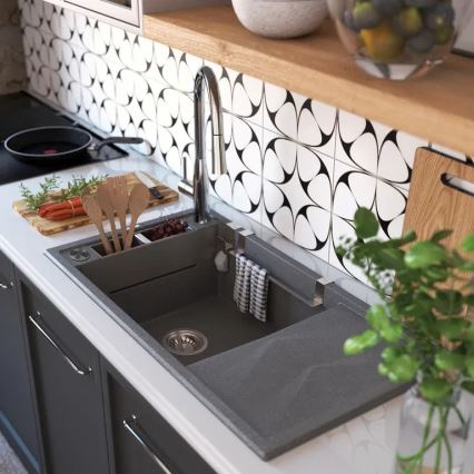 Deante BDH_072M - Wasserhahn/Armatur mit ausziehbarer Sprühvorrichtung LUKRECJA glänzendes Chrom