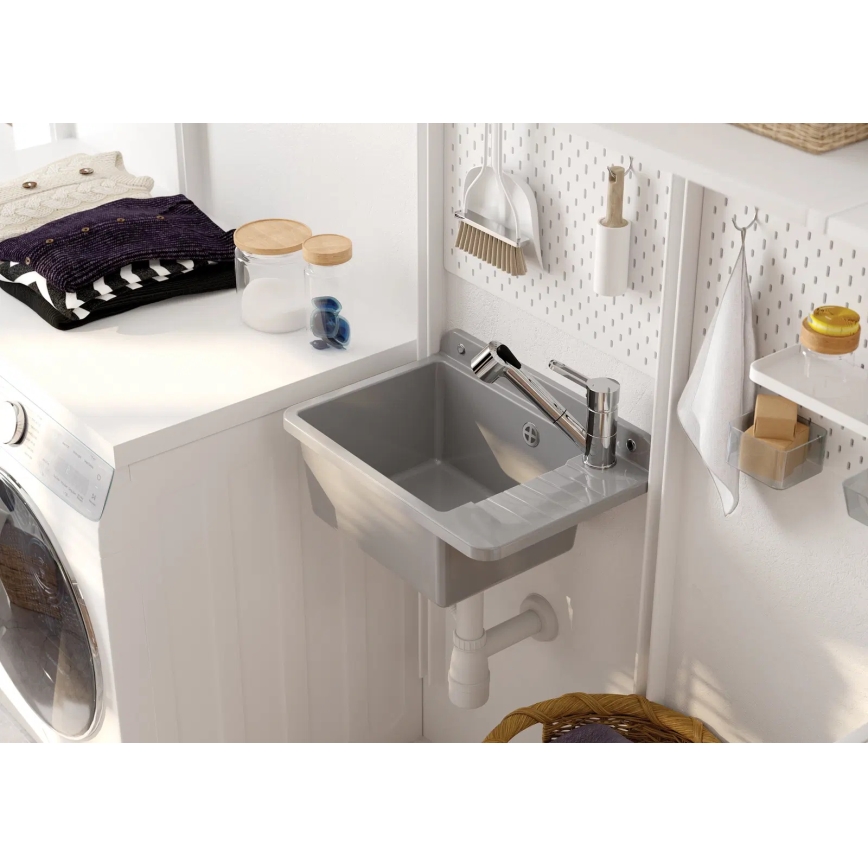 Deante BDN_071M - Wasserhahn/Armatur mit ausziehbarer Sprühvorrichtung NARCYZ glänzendes Chrom