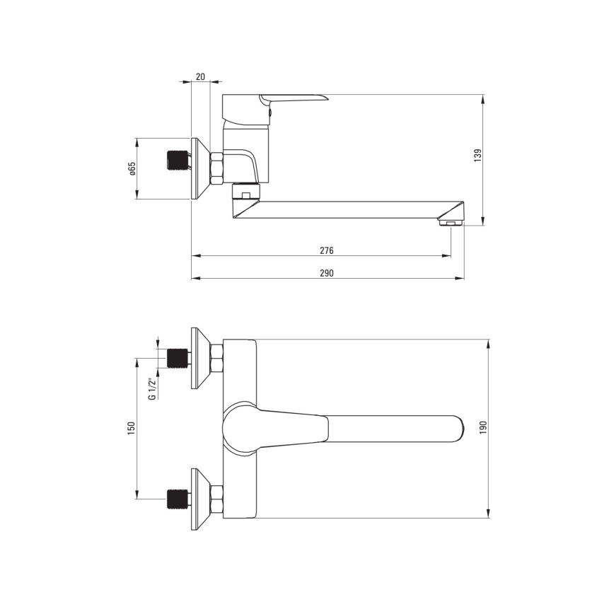 Deante BFC_080M - Wasserhahn/Armatur CORIO glänzendes Chrom