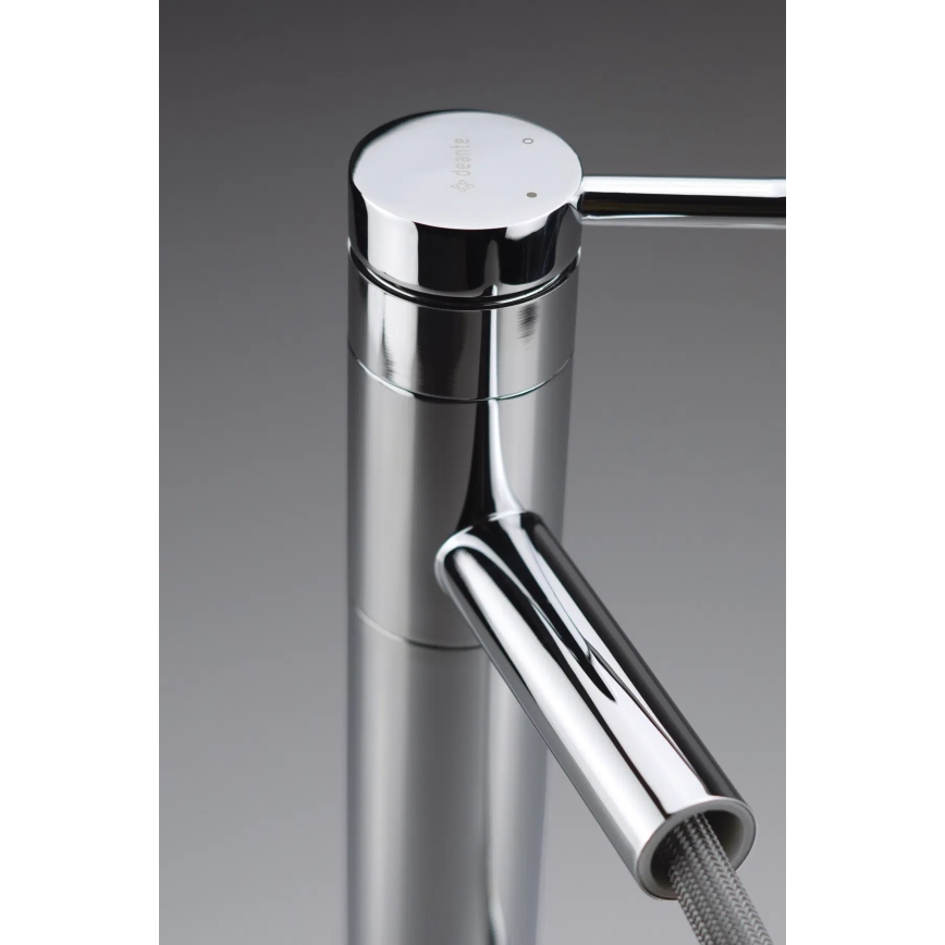 Deante BGE_022M - Waschtischarmatur ORA mit ausziehbarer Brause, 22,9 cm, glänzender Chrom