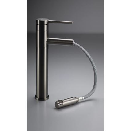 Deante BGE_D22K - Waschtischarmatur mit ausziehbarem Brausekopf ORA 30,9 cm Titan