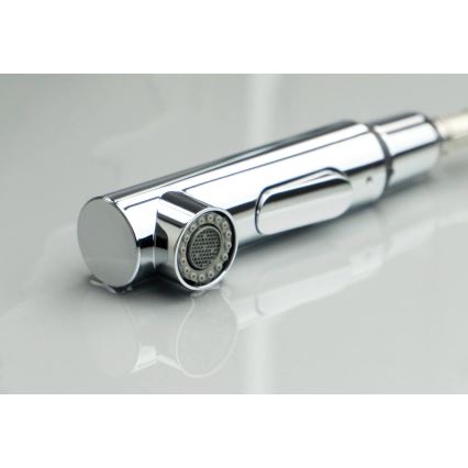 Deante BKM_073M - Spültischarmatur mit ausziehbarer Brause MOMI Hochglanzchrom