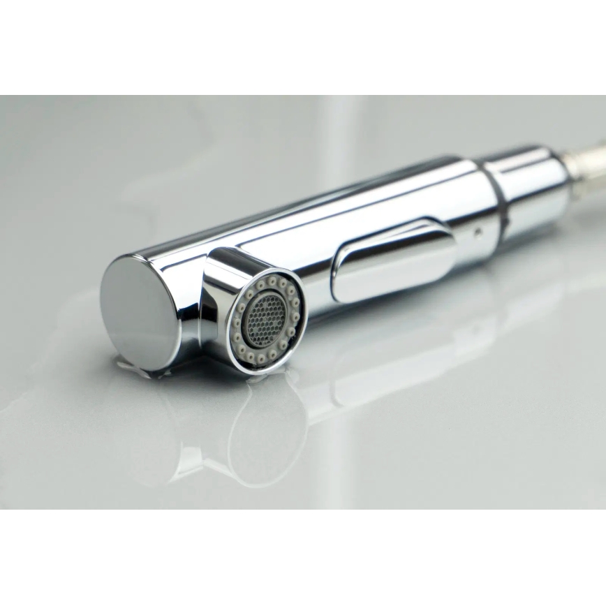 Deante BKM_073M - Spültischarmatur mit ausziehbarer Brause MOMI Hochglanzchrom