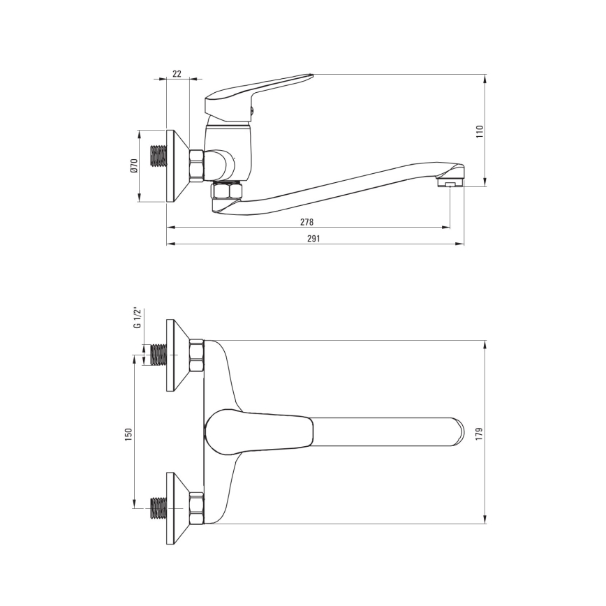 Deante BMO_N80M - Spültischarmatur BORO, schwarz