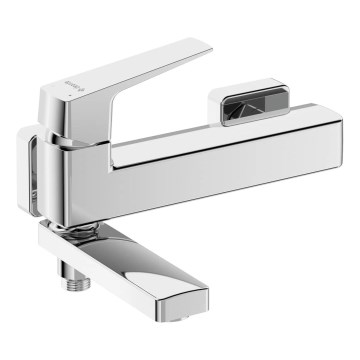 Deante BQL_012M - Klappbare Wannenarmatur BLUR, Hochglanz-Chrom