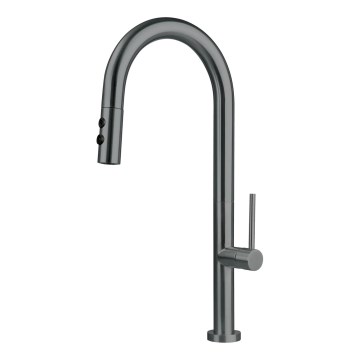 Deante BQO_D72M - Wasserhahn/Armatur mit ausziehbarer Sprühvorrichtung OLFATO Titanium