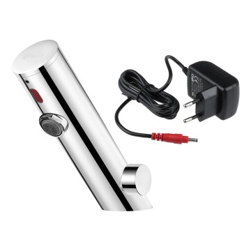 Deante BQR_P29V - Berührungslose Waschbeckenarmatur mit Temperaturregelung SENSE 230/6V polierter Stahl