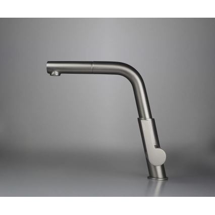 Deante BQS_D73M - Küchenarmatur SILIA mit ausziehbarer Spülbrause in Titanoptik