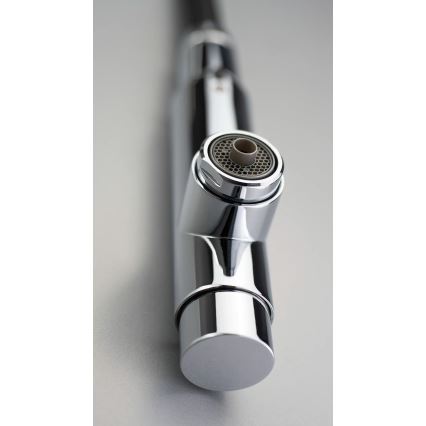 Deante BRE_075M - Wasserhahn/Armatur mit ausziehbarer Sprühvorrichtung ERIDAN glänzendes Chrom