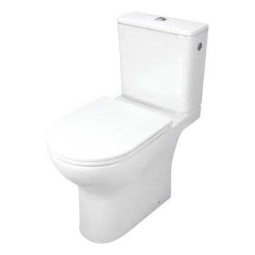 Deante CDJD6RPS - Stand-WC mit WC-Sitz JASMIN, Keramik/Weiß