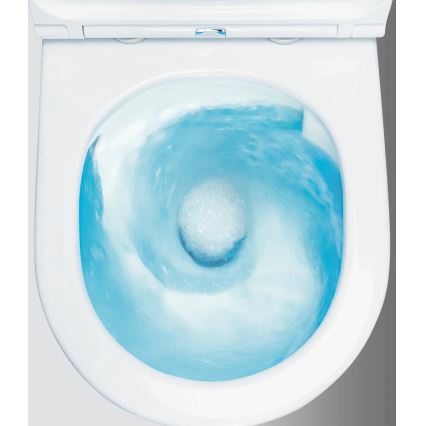 Deante CDJD6RPS - Stand-WC mit WC-Sitz JASMIN, Keramik/Weiß