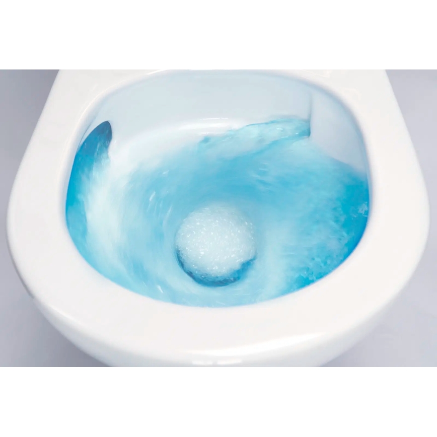 Deante CDJD6RPS - Stand-WC mit WC-Sitz JASMIN, Keramik/Weiß