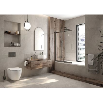 Deante CGRD6ZPW - Wandhängendes WC mit SoftClose-Sitz ROUND Keramik/Weiß