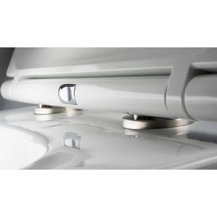 Deante CGRD6ZPW - Wandhängendes WC mit SoftClose-Sitz ROUND Keramik/Weiß