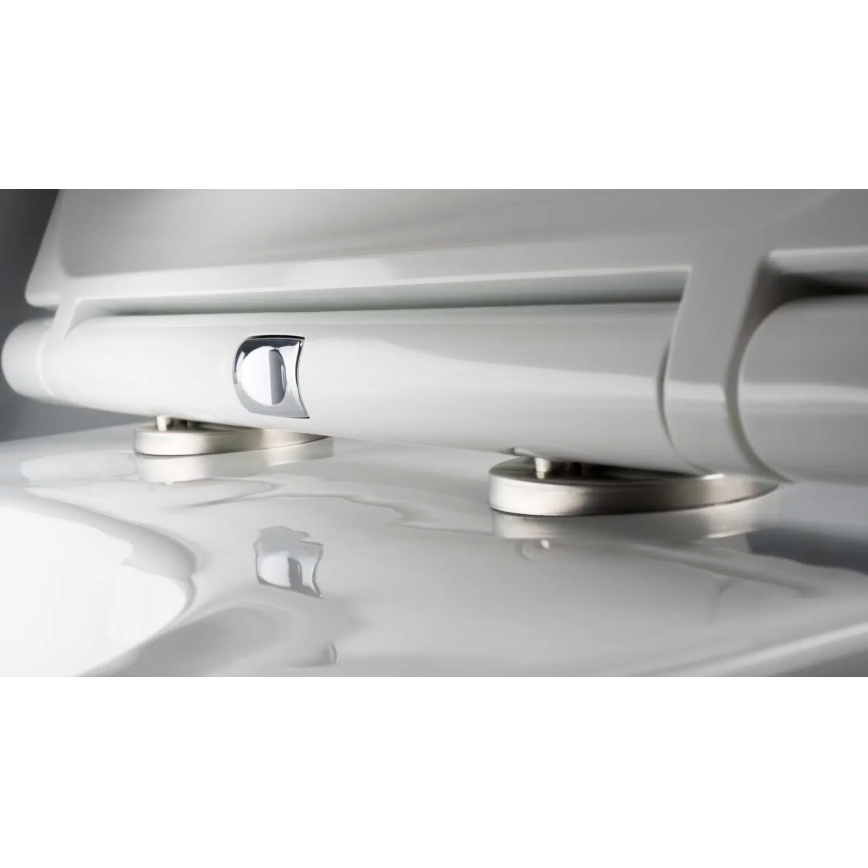 Deante CGRD6ZPW - Wandhängendes WC mit SoftClose-Sitz ROUND Keramik/Weiß