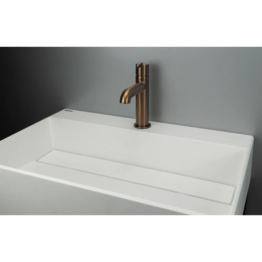 Deante CQR_AU6M - Aufsatzwaschbecken CORREO 40x60 cm Granit/Alabaster